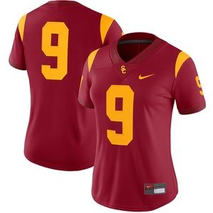 #9 USC Trojans Nike Women's Game Football Jersey - Cardinal